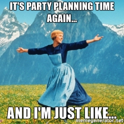 party planning meme
